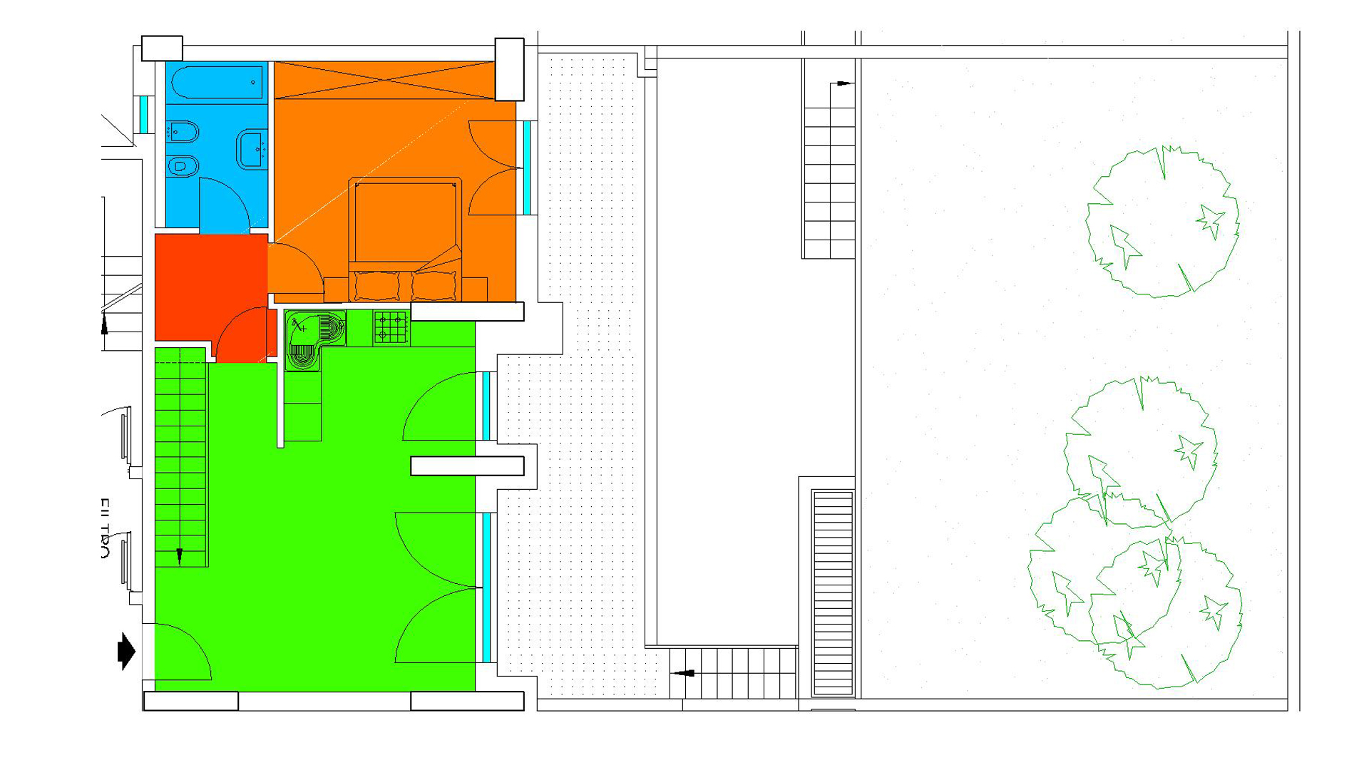 Piano TERRA - Via Mazzini,- Milano,2 Stanze ,1 Bagno ,Appartamento,1198