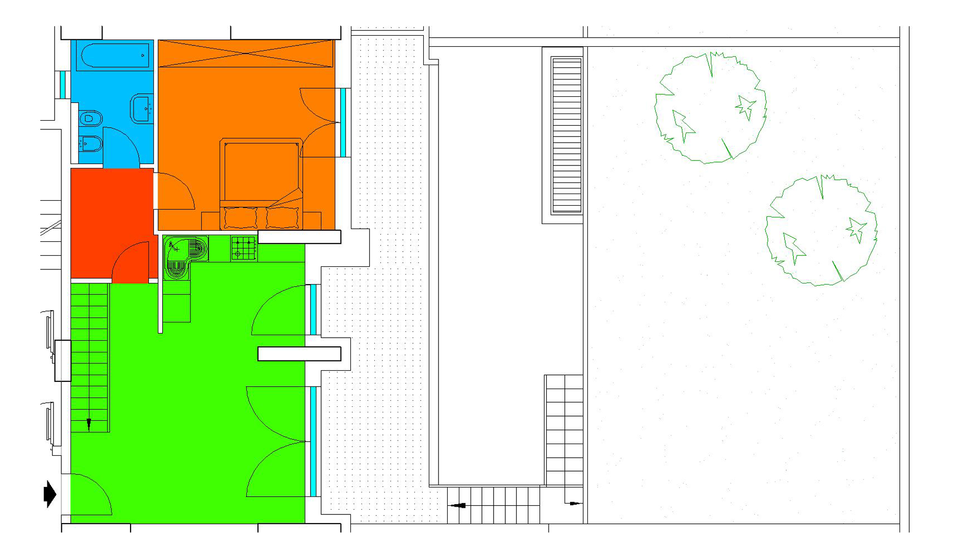 Piano TERRA - Via Mazzini,- Milano,2 Stanze ,1 Bagno ,Appartamento,1222