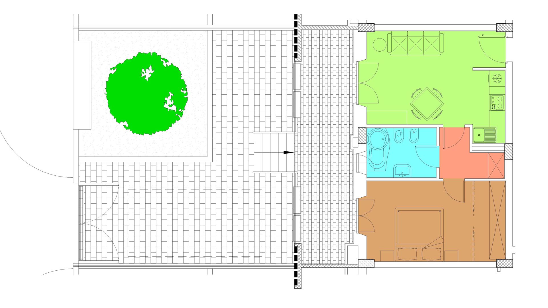 Piano TERRA - Via Luigi Crocco,8 - Roma,2 Stanze ,1 Bagno ,Appartamento,1228