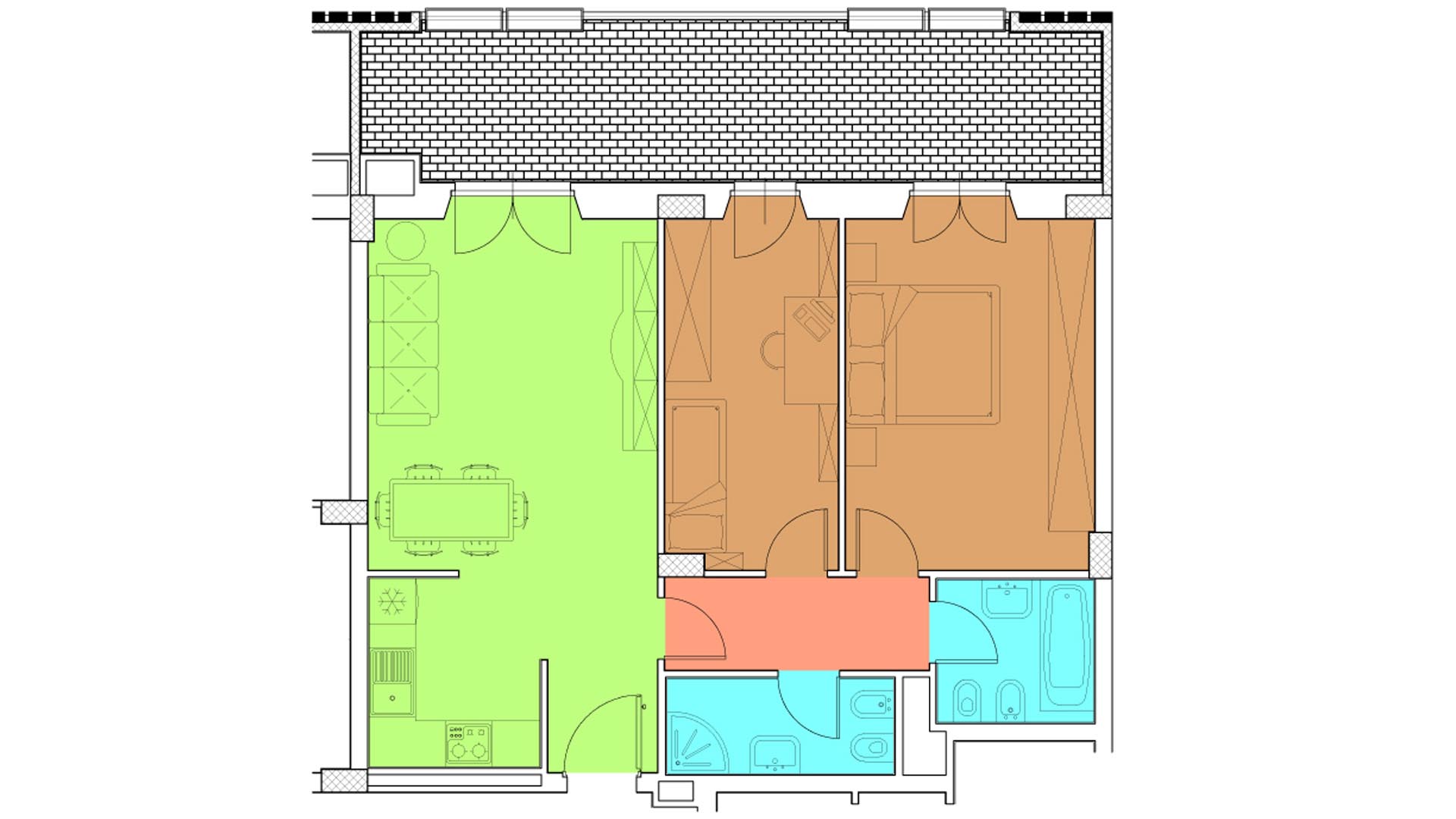 Piano 2 - Via Luigi Crocco,8 - Roma,3 Stanze ,2 Bagni ,Appartamento,1233