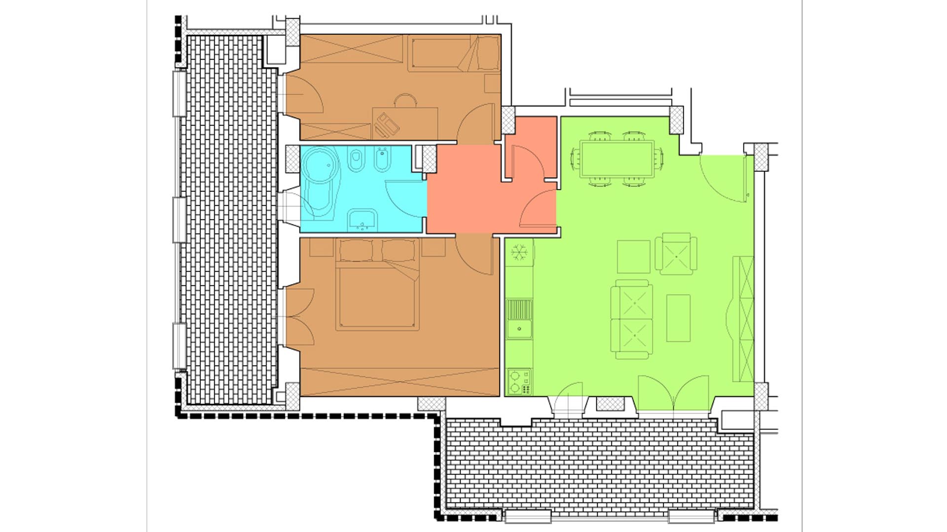 Piano 4 - Via Luigi Crocco,8 - Roma,3 Stanze ,1 Bagno ,Appartamento,1240