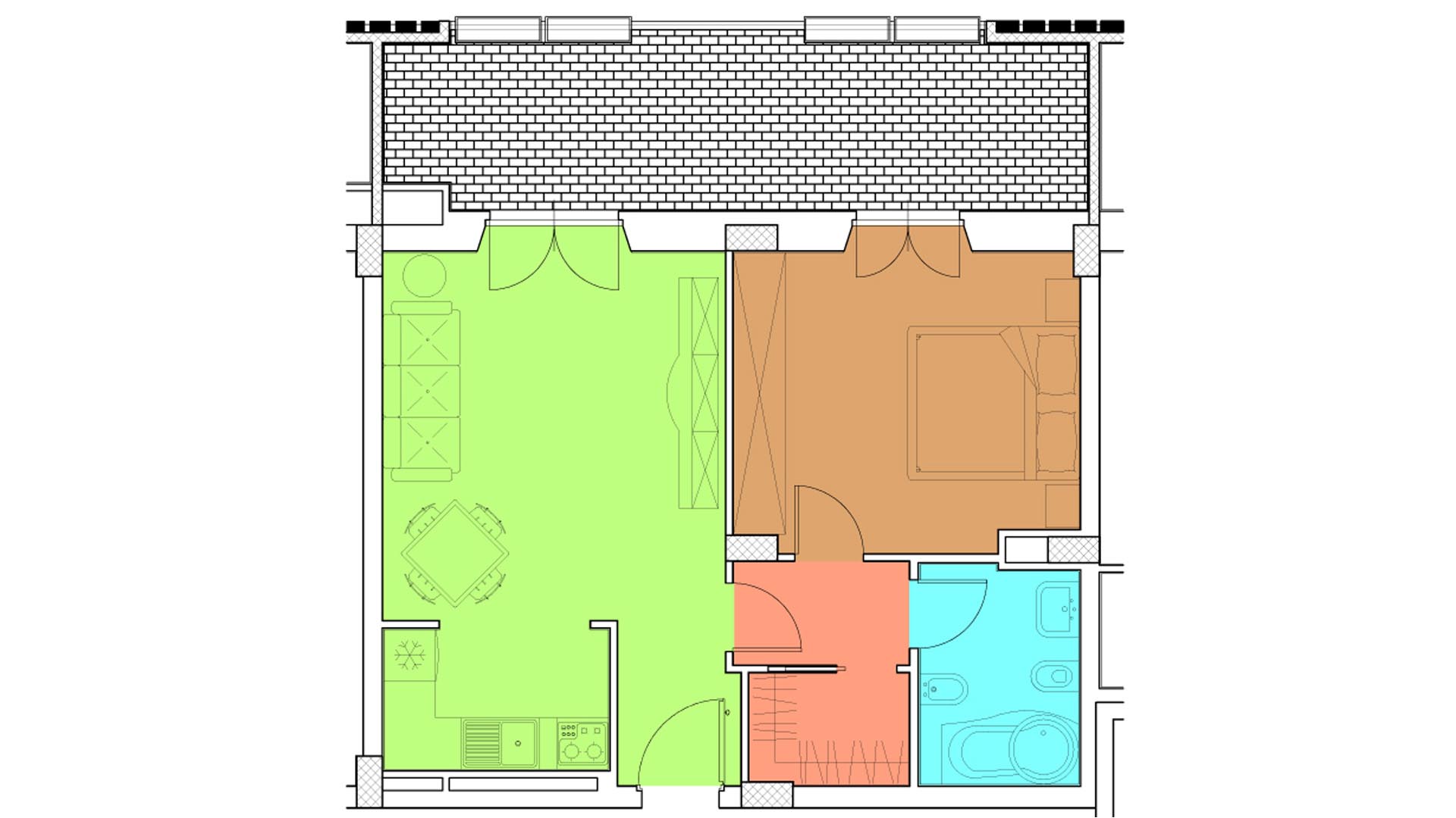 Piano 4 - Via Luigi Crocco,8 - Roma,2 Stanze ,1 Bagno ,Appartamento,1242