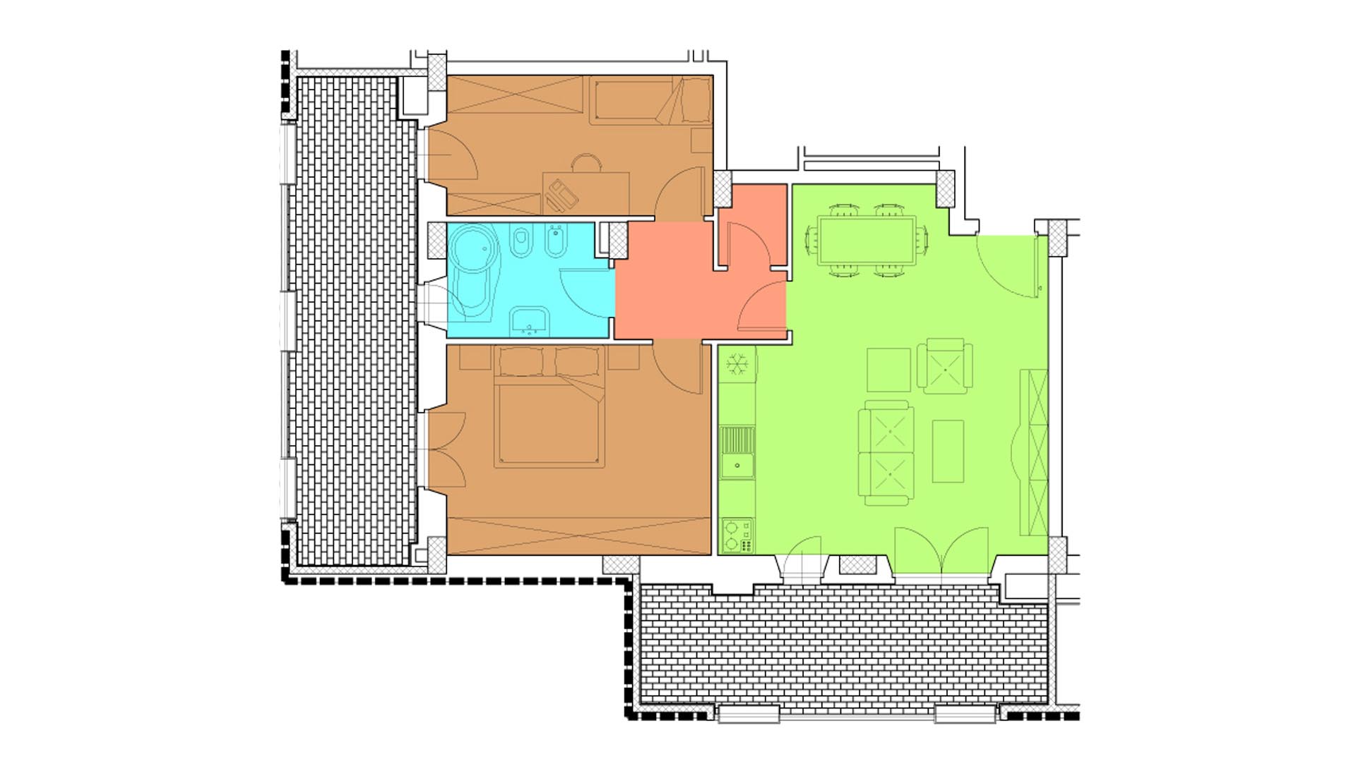 Piano 5 - Via Luigi Crocco,8 - Roma,3 Stanze ,1 Bagno ,Appartamento,1245