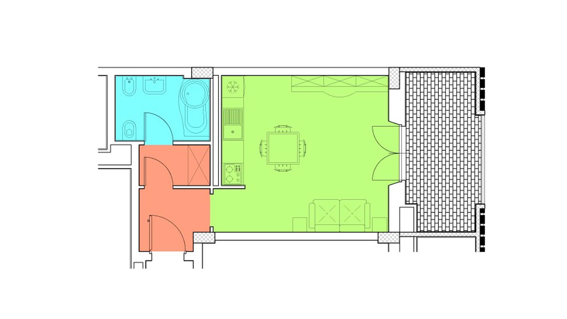 Piano 5 - Via Luigi Crocco,8 - Roma,1 Stanza ,1 Bagno ,Appartamento,1249