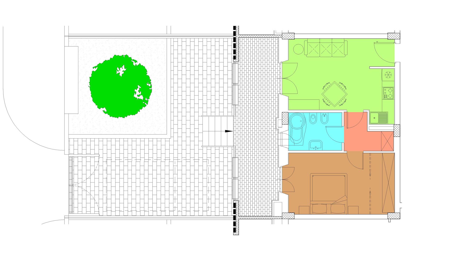 Piano TERRA - Via Luigi Crocco,8 - Roma,2 Stanze ,1 Bagno ,Appartamento,1253