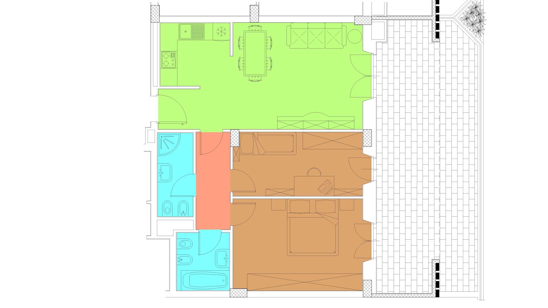 Piano TERRA - Via Luigi Crocco,8 - Roma,3 Stanze ,2 Bagni ,Appartamento,1254