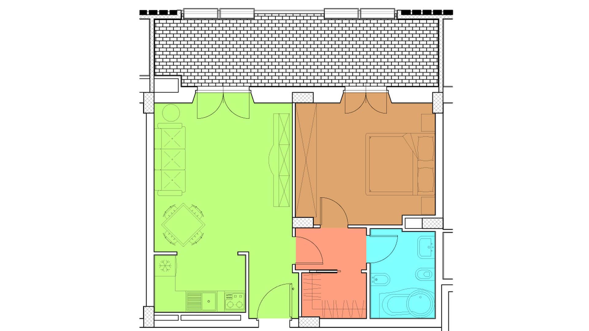 Piano 3 - Via Luigi Crocco,8 - Roma,2 Stanze ,1 Bagno ,Appartamento,1261