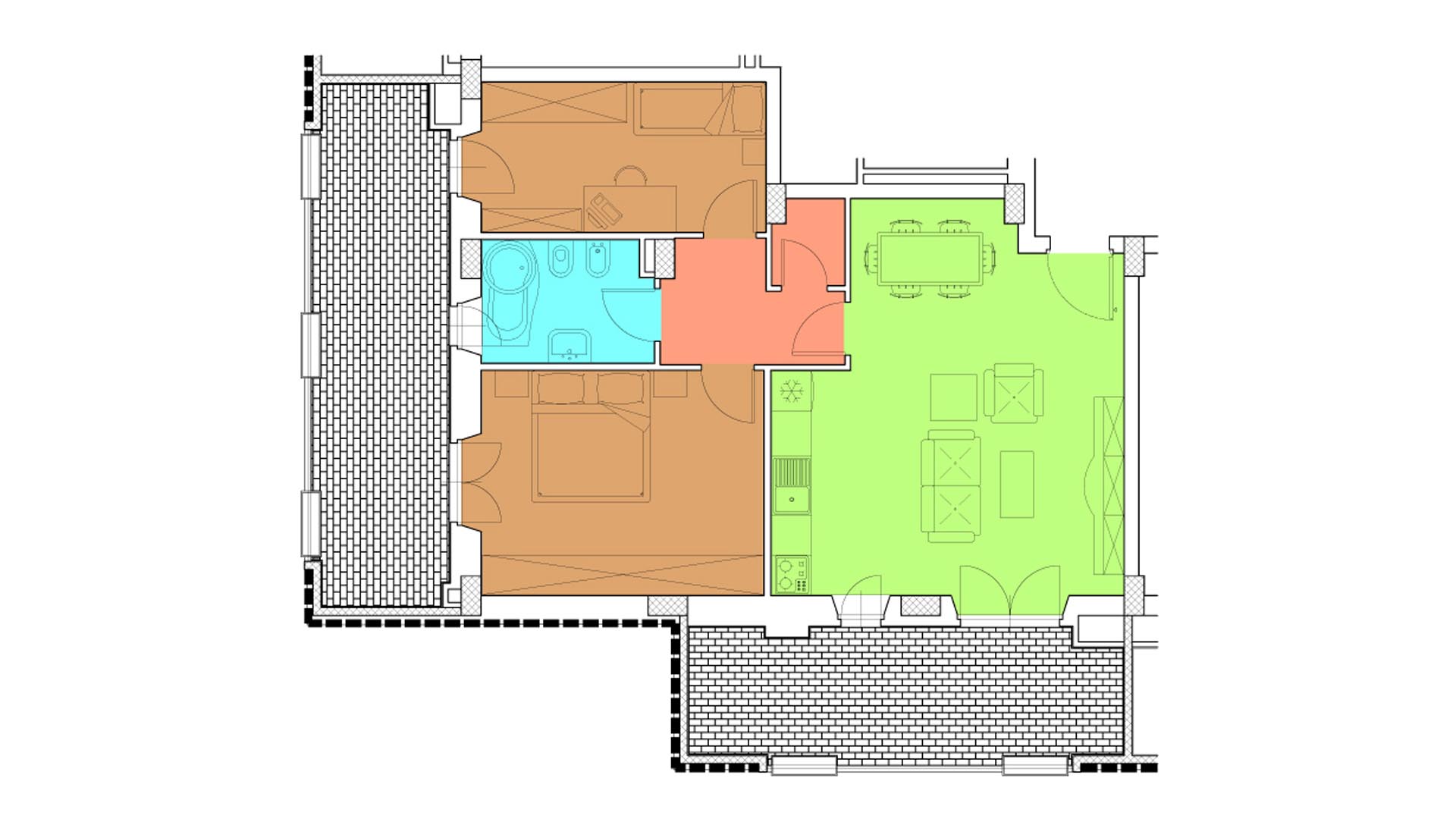 Piano 4 - Via Luigi Crocco,8 - Roma,3 Stanze ,1 Bagno ,Appartamento,1264
