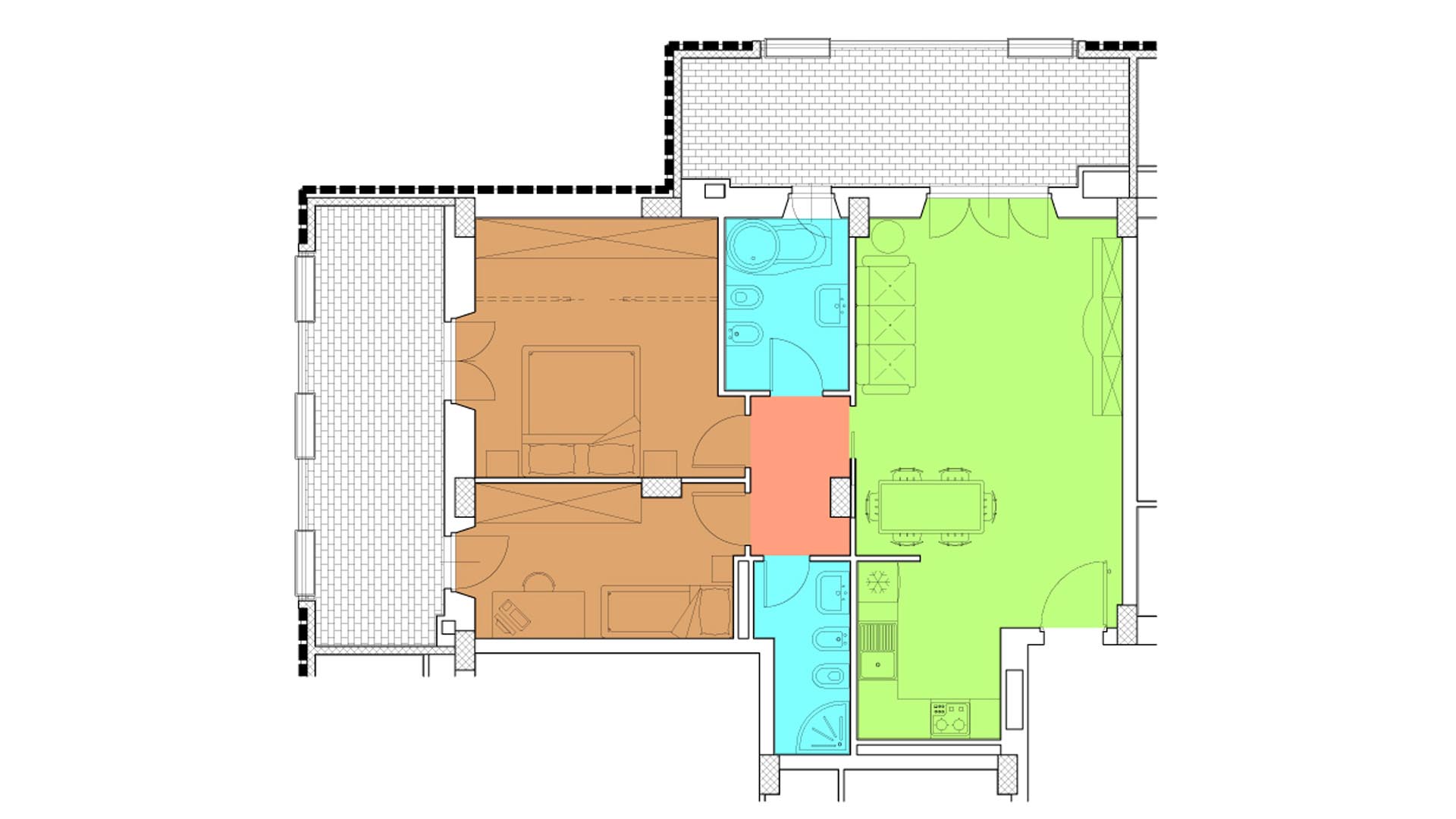 Piano 4 - Via Luigi Crocco,8 - Roma,3 Stanze ,2 Bagni ,Appartamento,1265