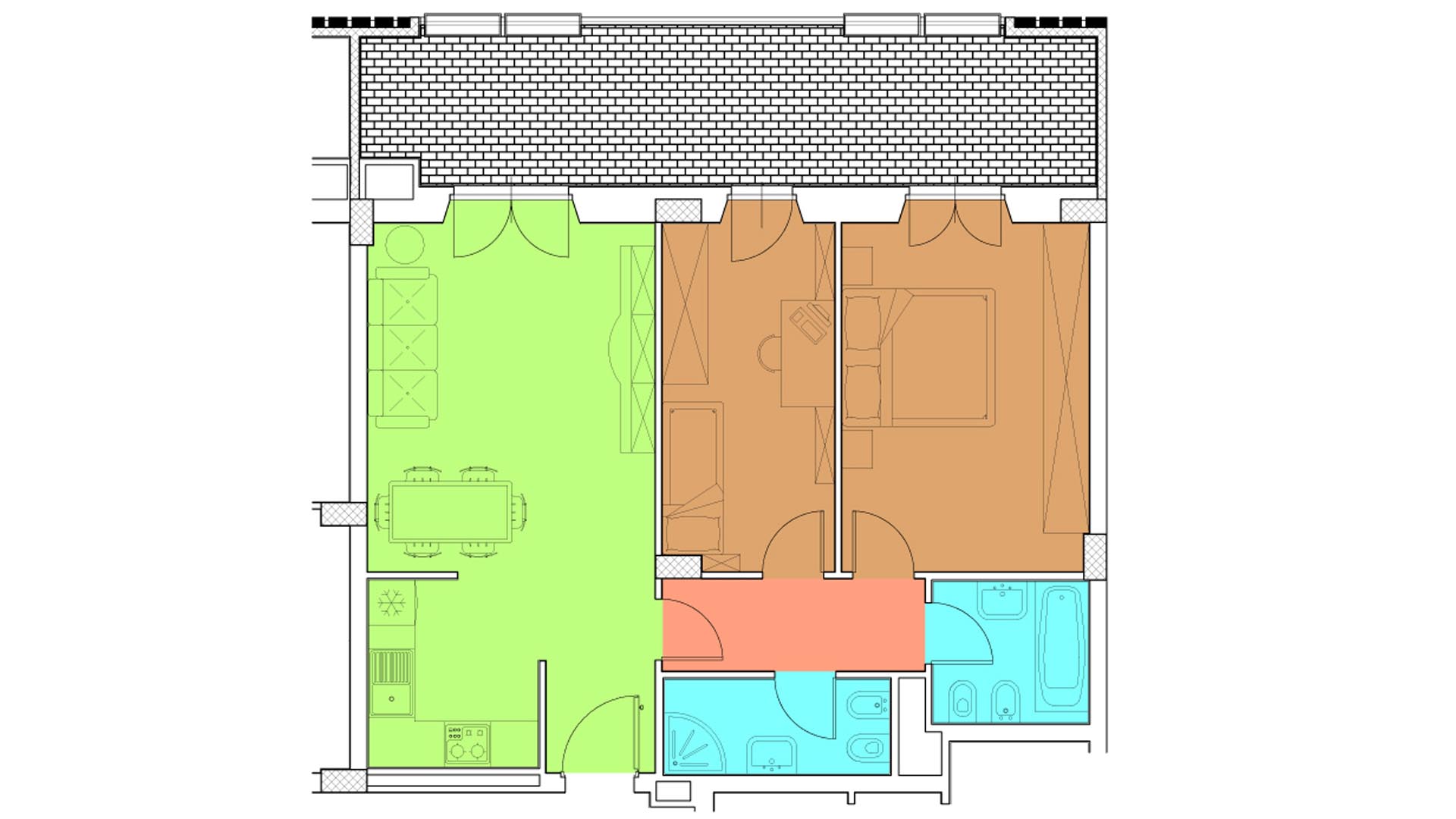Piano 4 - Via Luigi Crocco,8 - Roma,3 Stanze ,2 Bagni ,Appartamento,1266