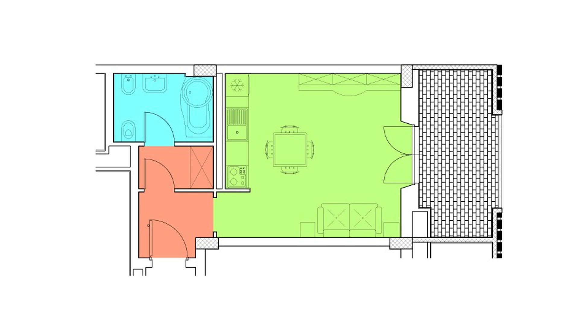 Piano 4 - Via Luigi Crocco,8 - Roma,1 Stanza ,1 Bagno ,Appartamento,1267