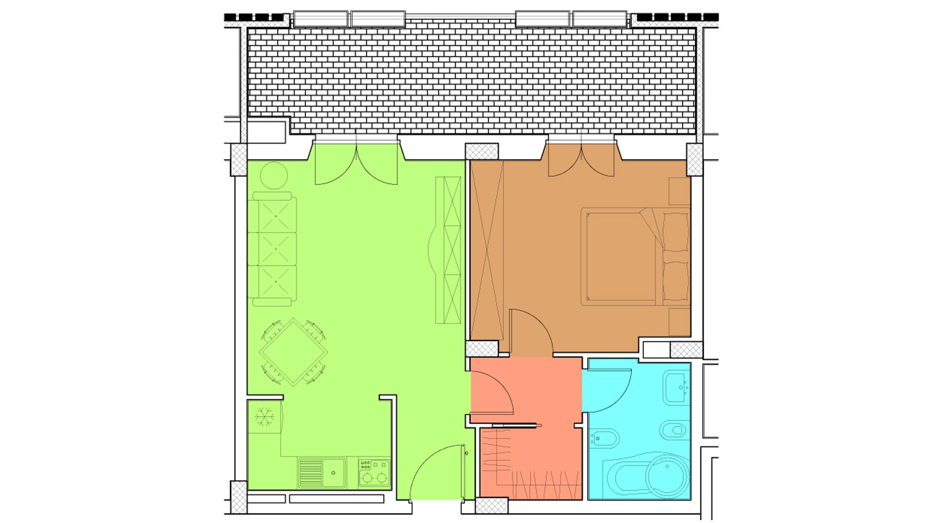 Piano 5 - Via Luigi Crocco,8 - Roma,2 Stanze ,1 Bagno ,Appartamento,1271
