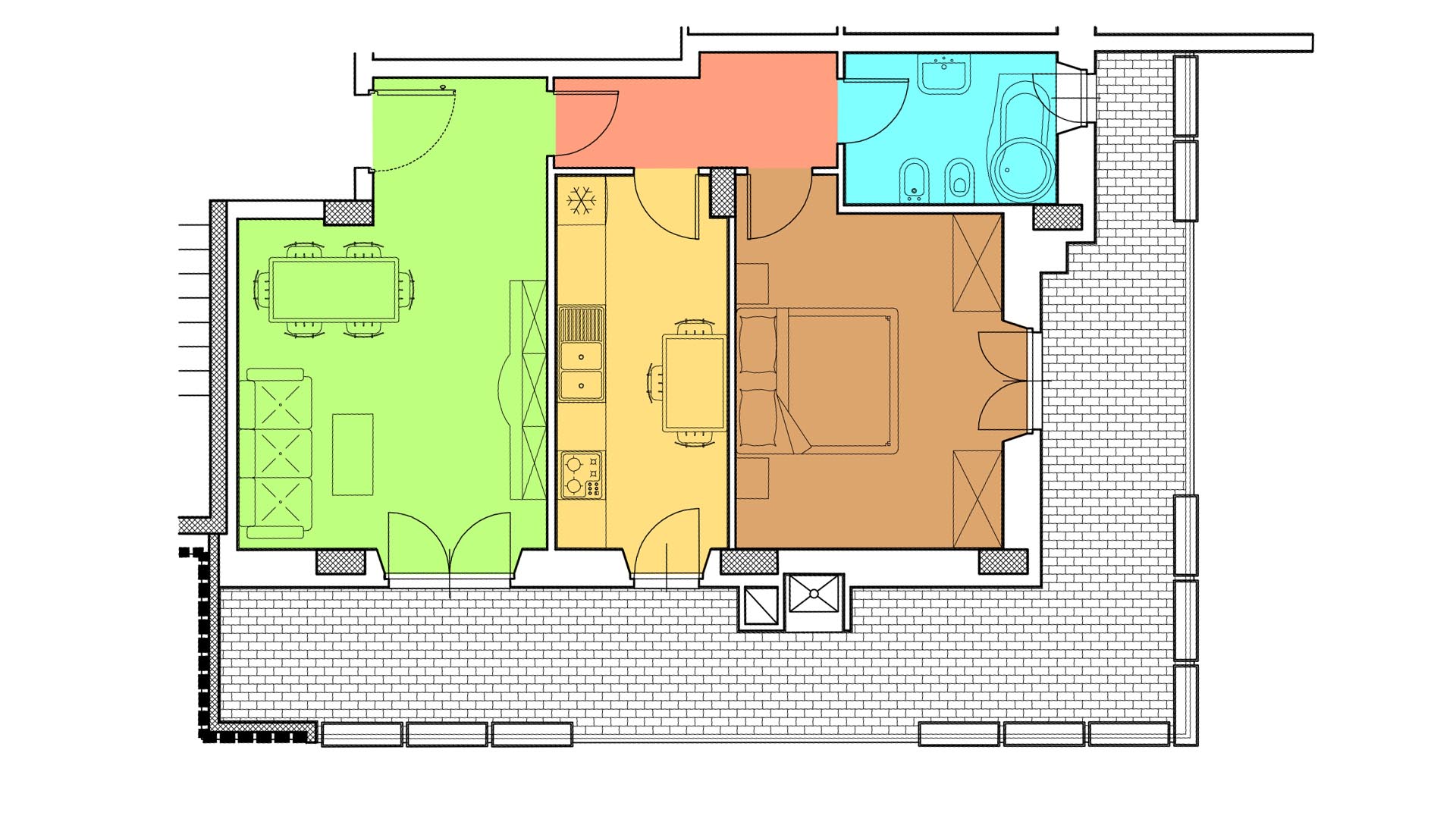 Piano 4 - Via N. Prampolini,15 - Roma,2 Stanze ,1 Bagno ,Appartamento,1283
