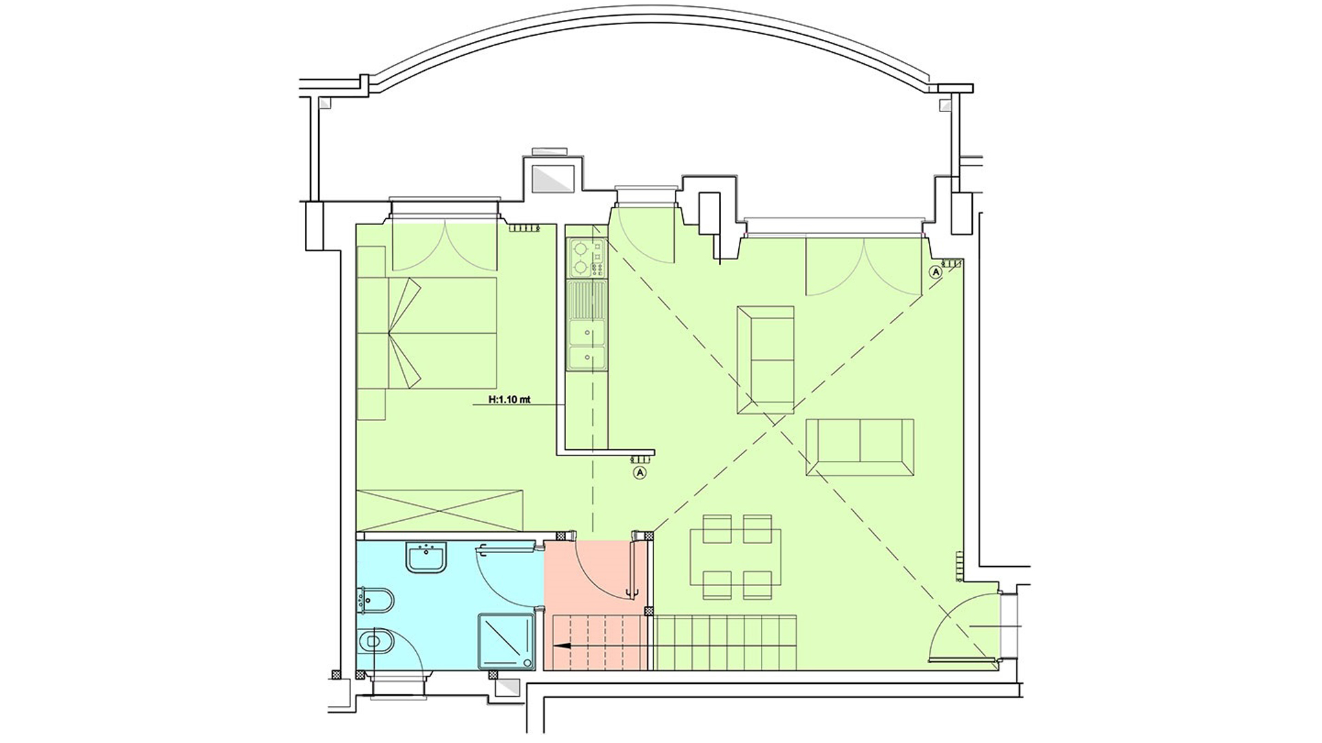Piano 9/10 - Via Martiri Delle Foibe,- Milano,1 Stanza ,1 Bagno ,Appartamento,1421