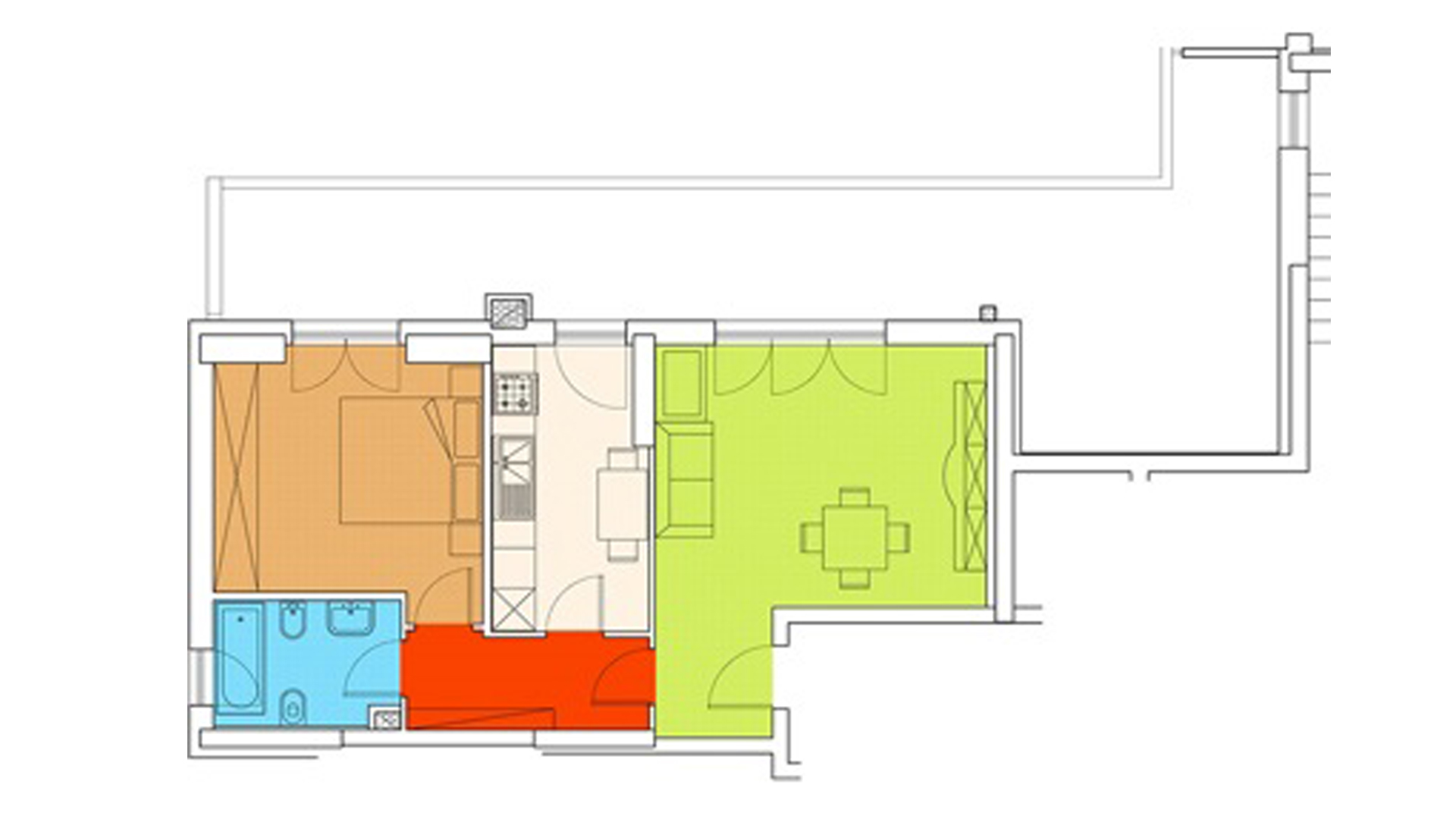 Piano 6 - Via Mazzini,- Milano,2 Stanze ,1 Bagno ,Appartamento,1463