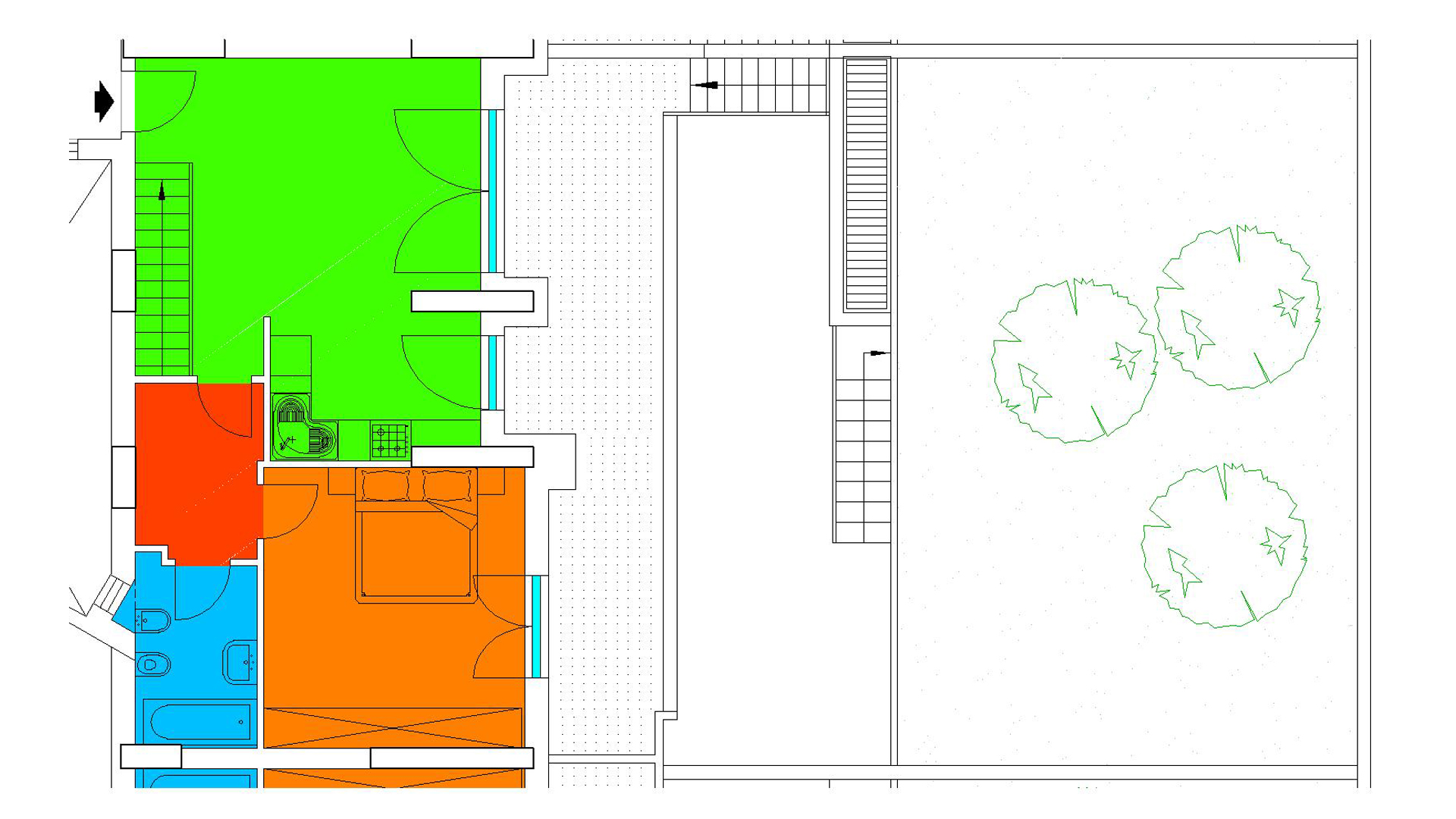 Piano TERRA - Via Mazzini,- Milano,2 Stanze ,1 Bagno ,Appartamento,1510