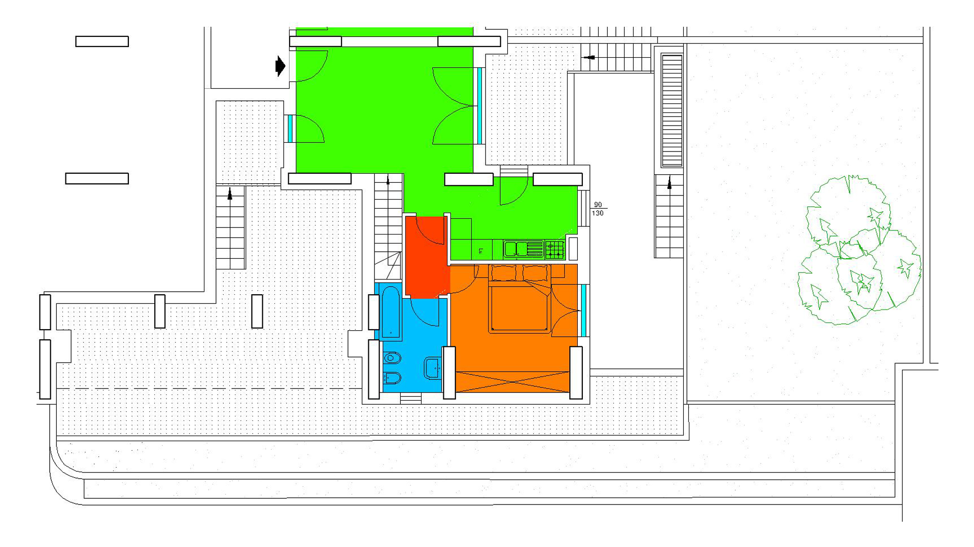 Piano TERRA - Via Mazzini,- Milano,2 Stanze ,Appartamento,1532