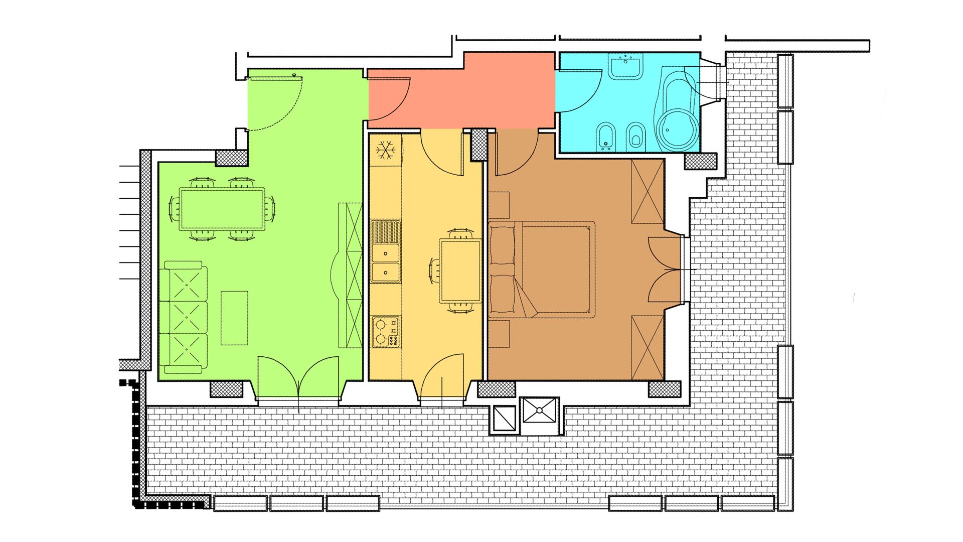 Piano 4 - Via N. Prampolini,15 - Roma,2 Stanze ,1 Bagno ,Appartamento,1534