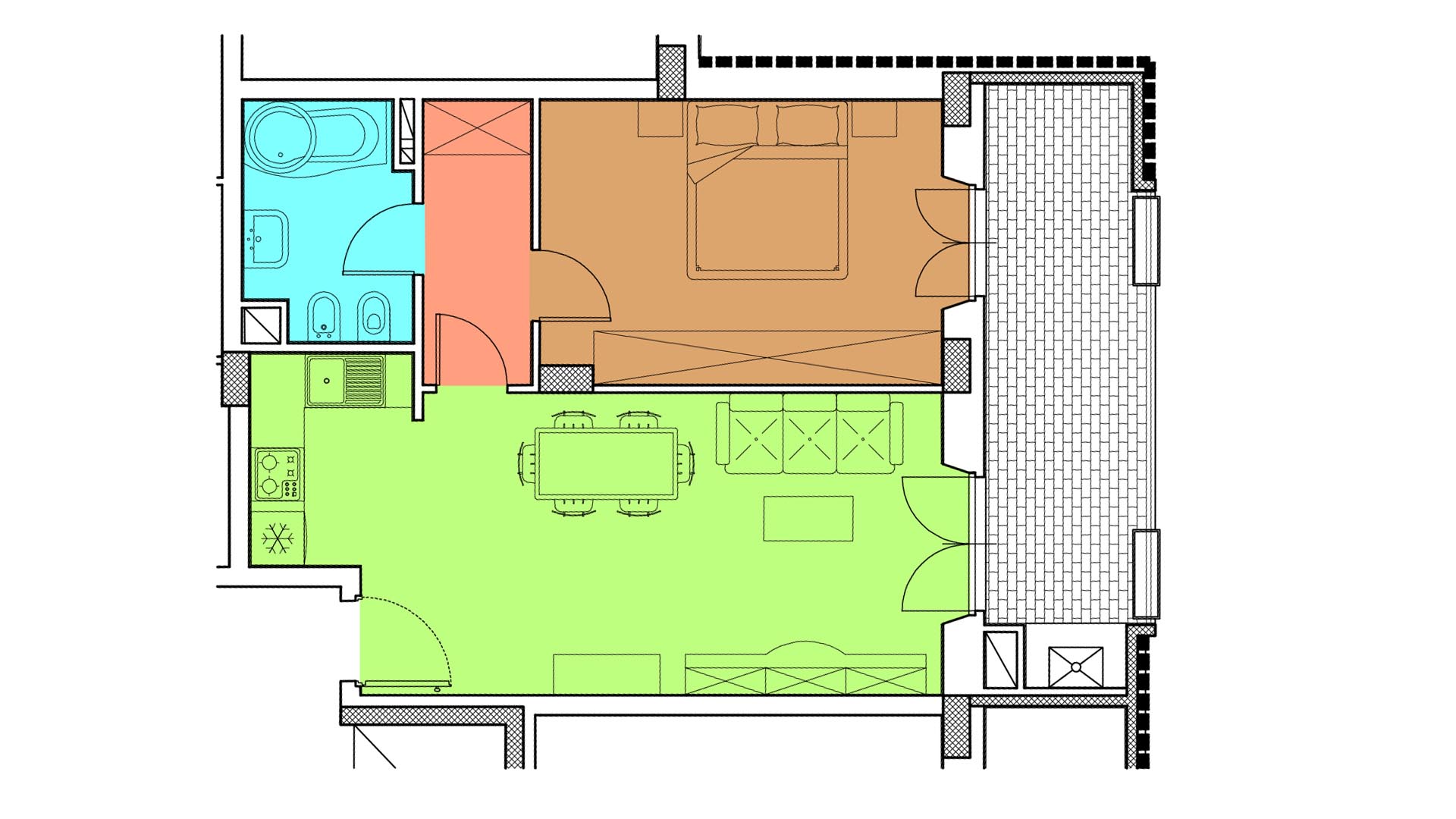 Piano 4 - Via N. Prampolini,15 - Roma,2 Stanze ,1 Bagno ,Appartamento,1536