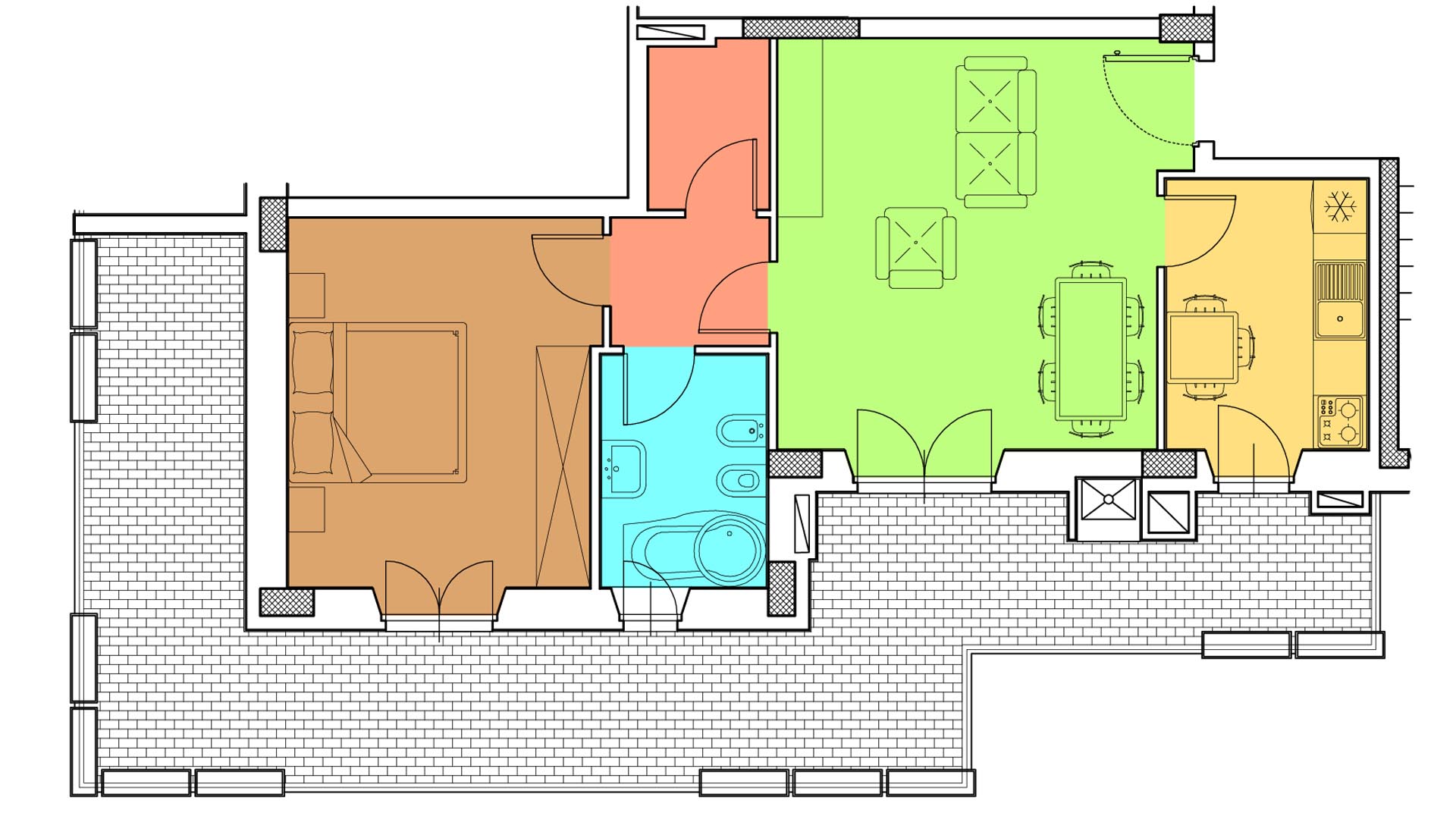 Piano 3 - Via N. Prampolini,15 - Roma,2 Stanze ,1 Bagno ,Appartamento,1538