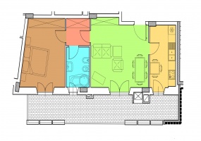 Piano 4 - Via N. Prampolini,15 - Roma,2 Stanze ,1 Bagno ,Appartamento,1547