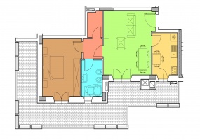 Piano 4 - Via N. Prampolini,15 - Roma,2 Stanze ,1 Bagno ,Appartamento,1548